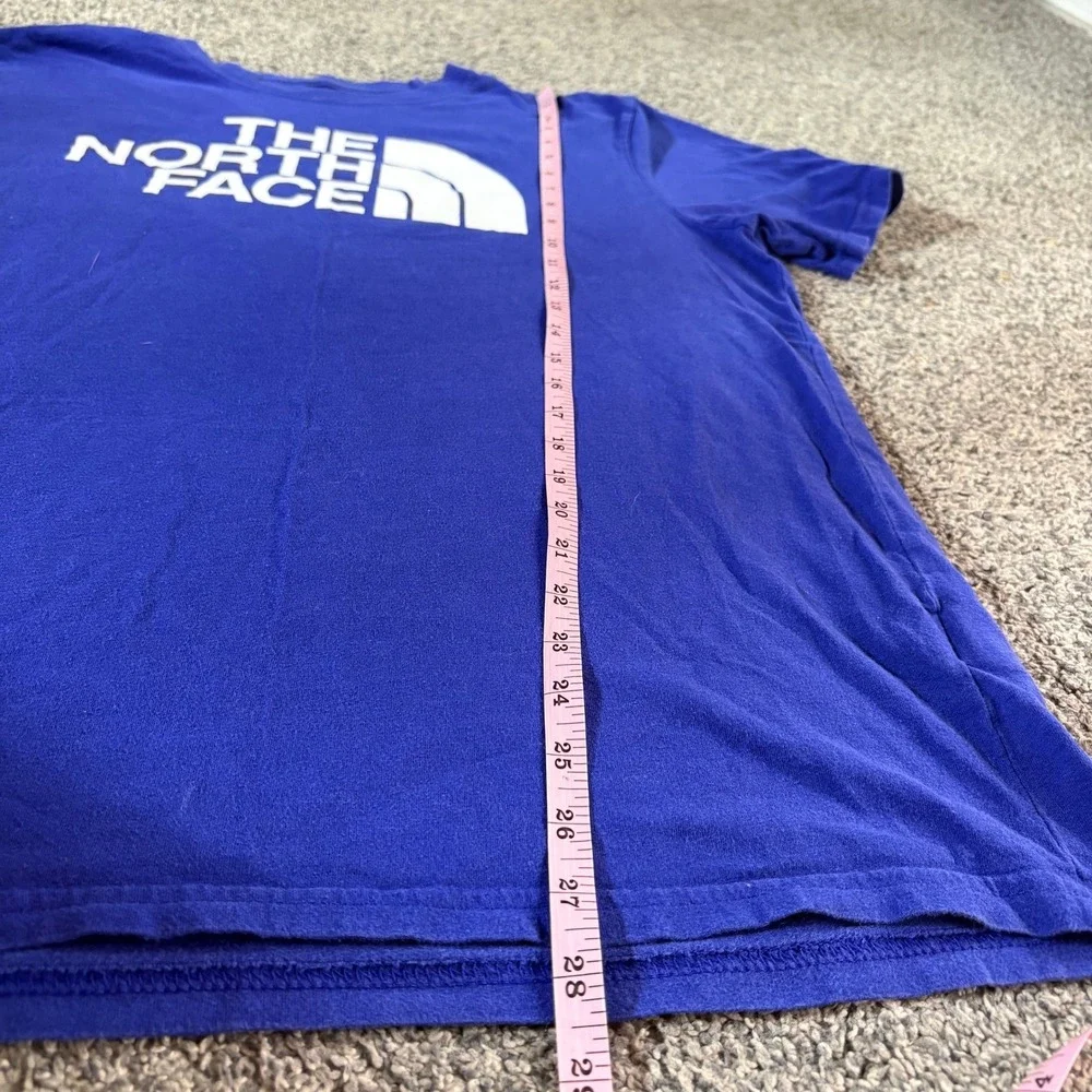 The North Face T Shirt Mens Blue Short Sleeve Logo‎ Graphic Crew Neck Tee L